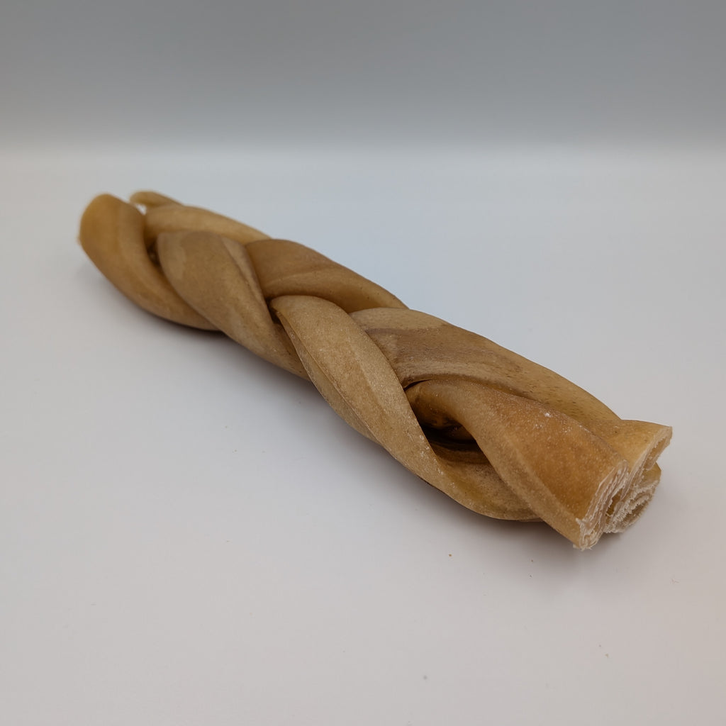 Single Buffalo Braid Dog Treat