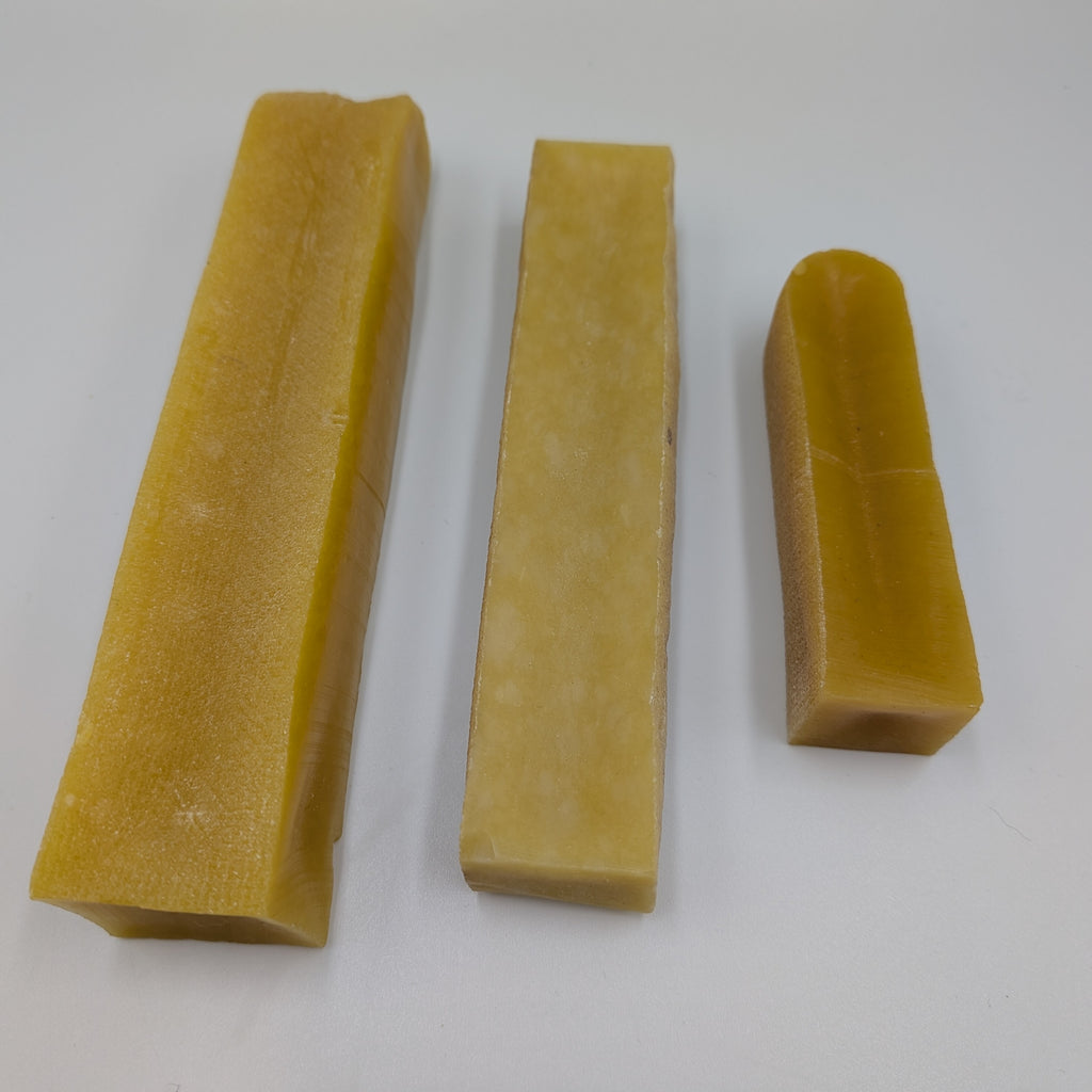 3 Pieces Himalayan Yak Bar Turmeric Flavour in Large, Medium and Small