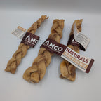 Braided Beef Skin with Peanut Butter